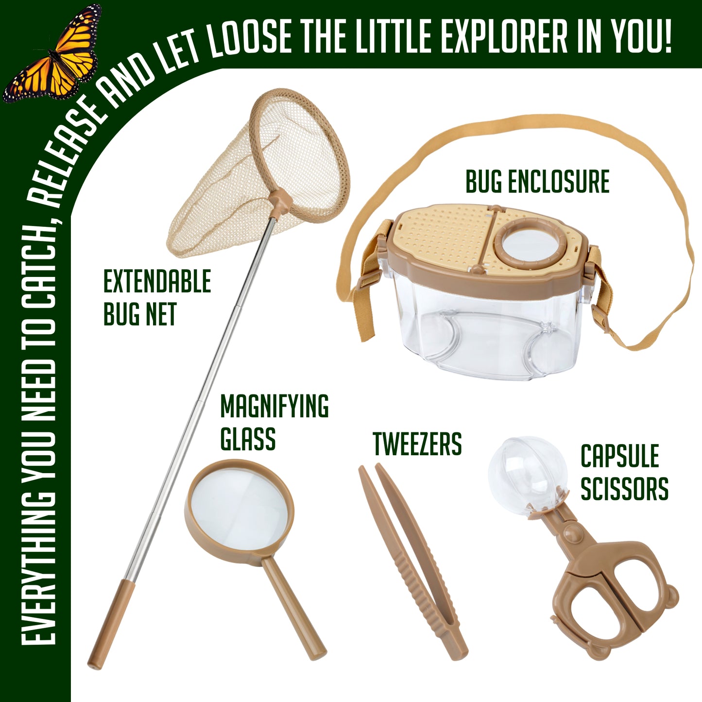 Butterfly & Insect Catching Kit – Outdoor Exploration Set for Kids